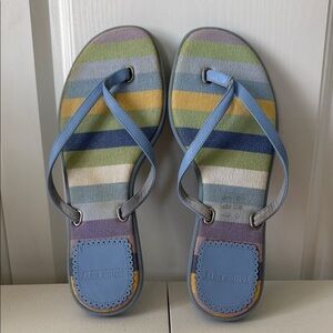 NEW - LANDS’ END BLUE SANDALS (sz 8)